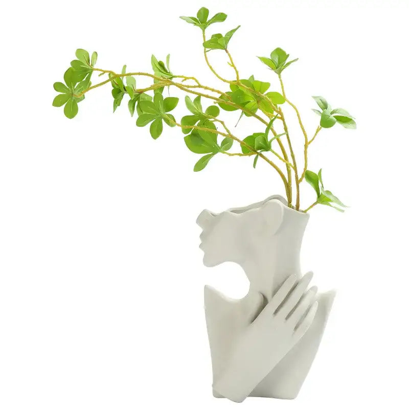 DecorBites™ Modern Nordic Style Ceramic Body Vase