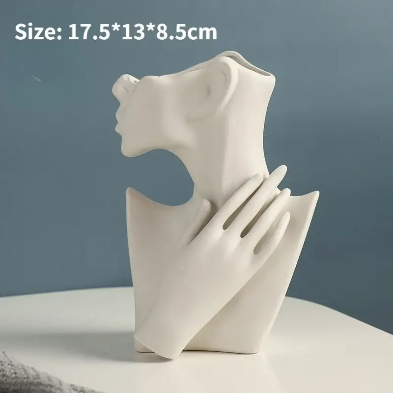 DecorBites™ Modern Nordic Style Ceramic Body Vase