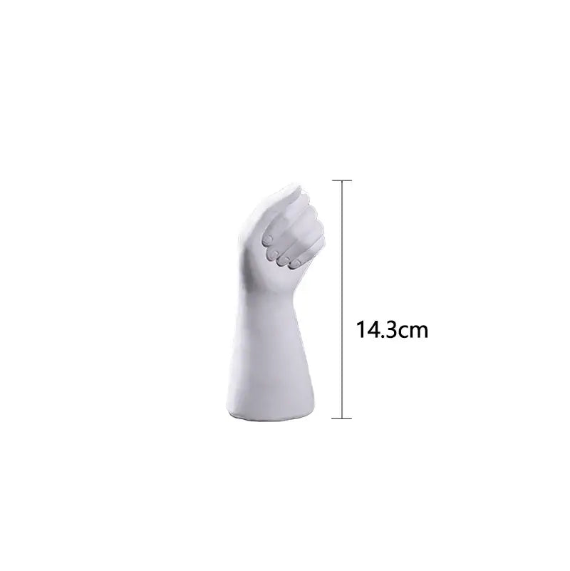DecorBites™ Modern Nordic Style Ceramic Hand Vase
