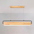 DecorBites™ Modern Nordic Wood Island Pendant Light - Strip Design for Restaurants