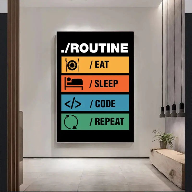 Décorations Murales sur Toile Modernes pour Programmeurs et Gamers DecorBites™