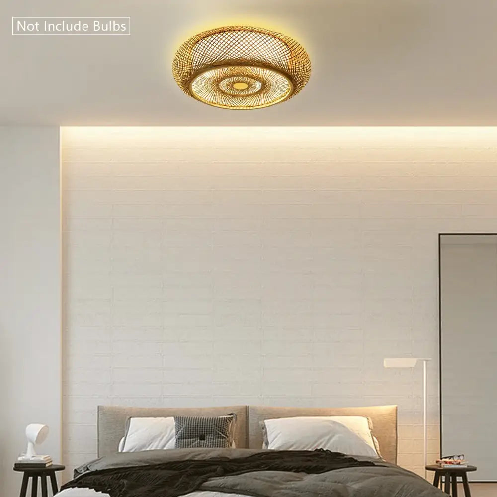 DecorBites™ Modern Rattan Pendant Light - LED Ceiling Fan
