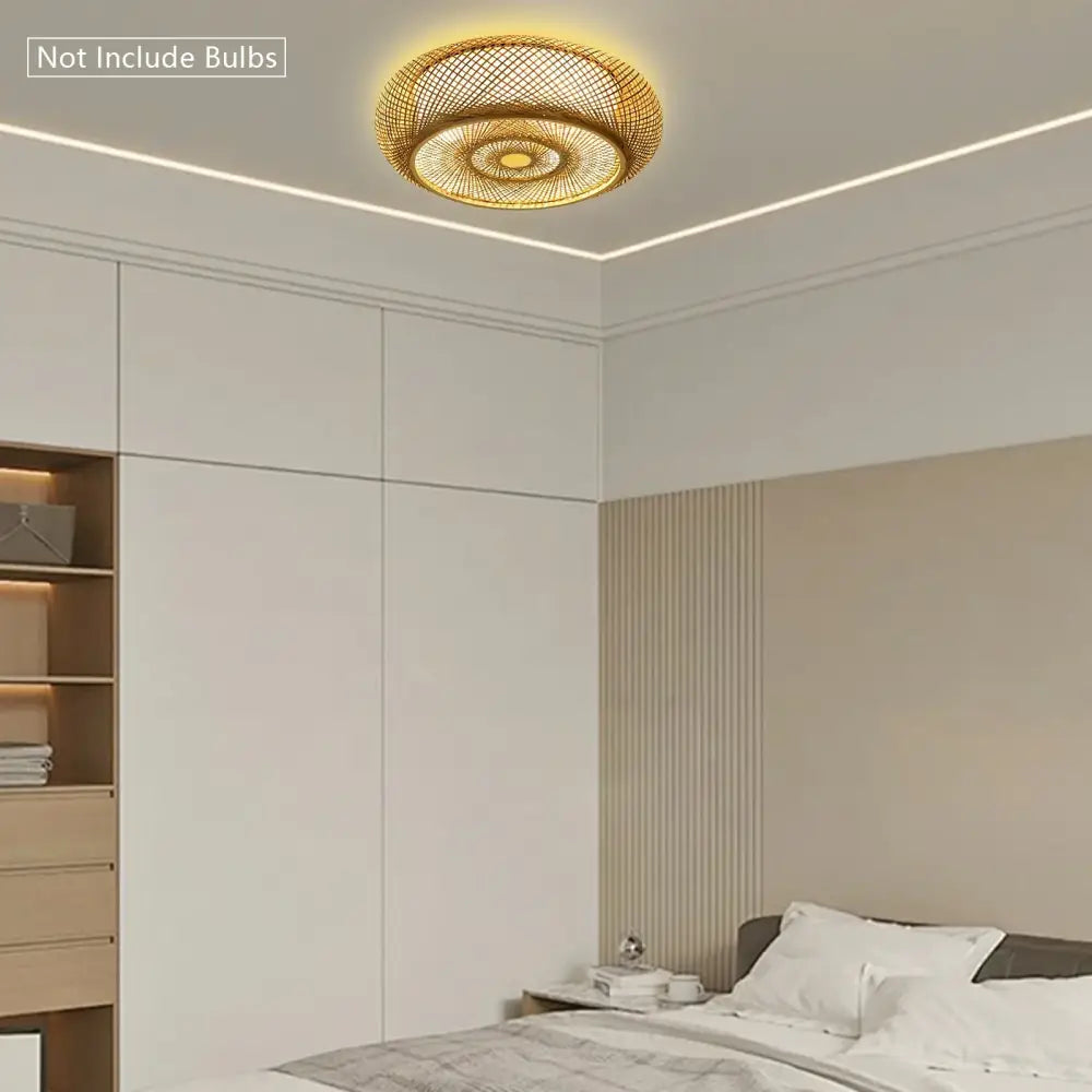DecorBites™ Modern Rattan Pendant Light - LED Ceiling Fan