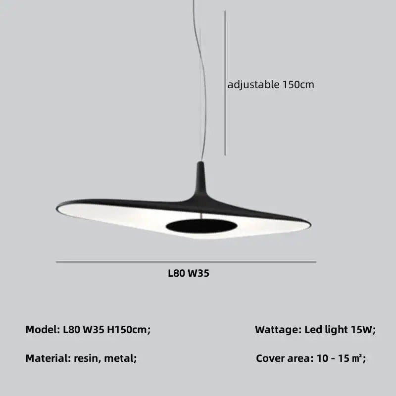 DecorBites™ Modern Resin Pendant Light for Dining Room
