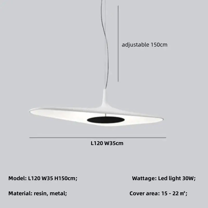 DecorBites™ Modern Resin Pendant Light for Dining Room