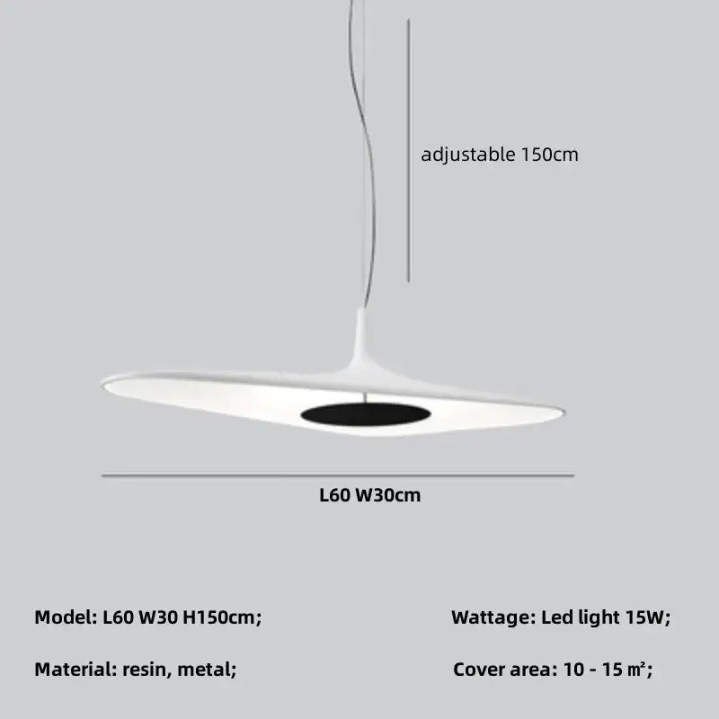 DecorBites™ Modern Resin Pendant Light for Dining Room
