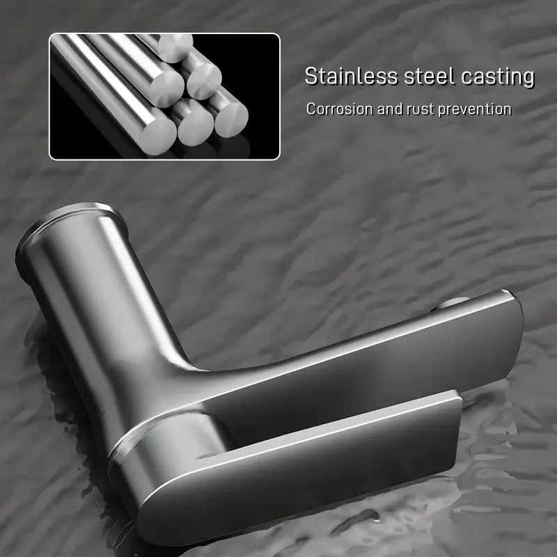 DecorBites™ Modern Stainless Steel Bathroom Sink Faucet