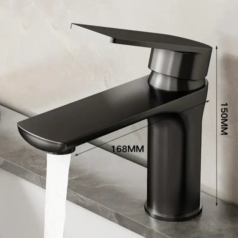 DecorBites™ Modern Stainless Steel Bathroom Sink Faucet