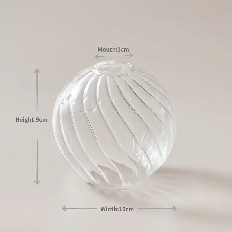 DecorBites™ Modern Transparent Glass Vases Set for Home