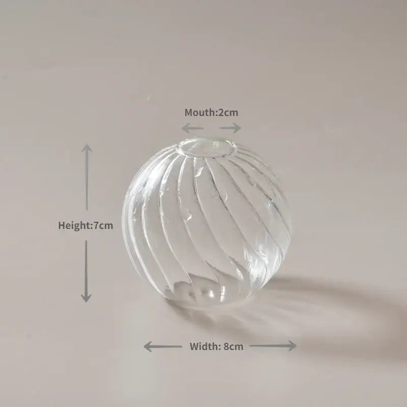 DecorBites™ Modern Transparent Glass Vases Set for Home
