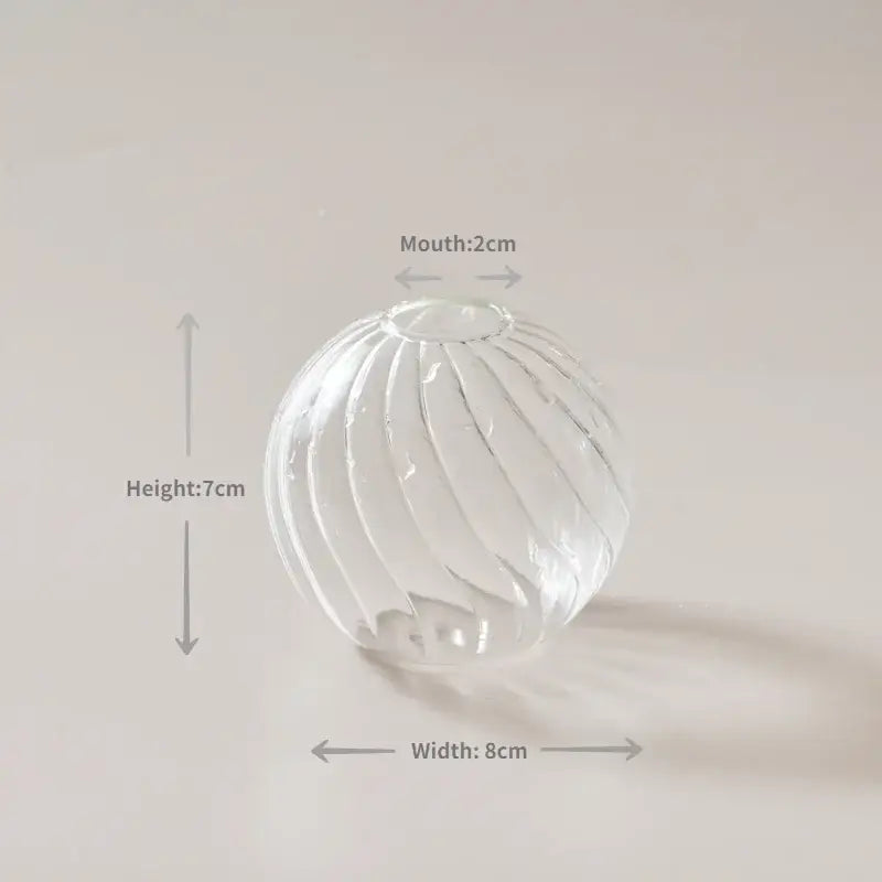 DecorBites™ Modern Transparent Glass Vases Set for Home