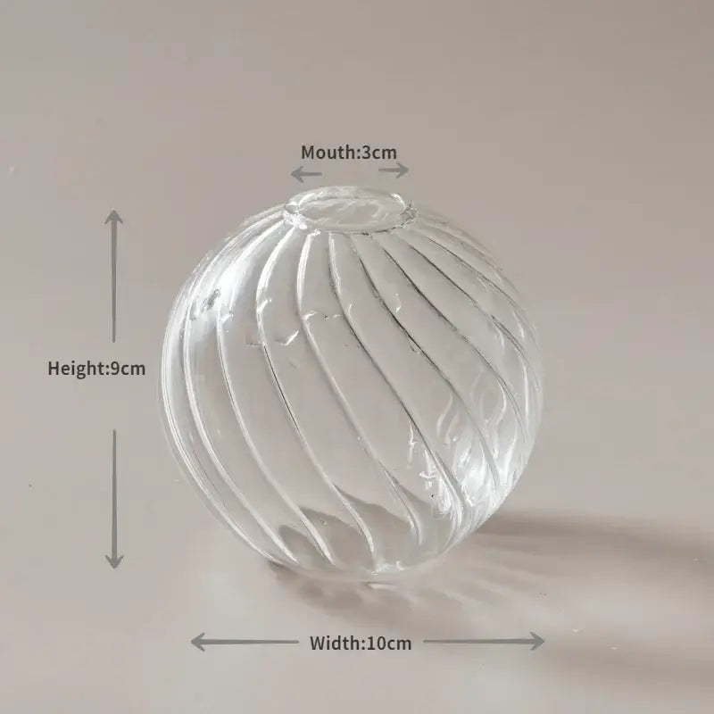 DecorBites™ Modern Transparent Glass Vases Set for Home