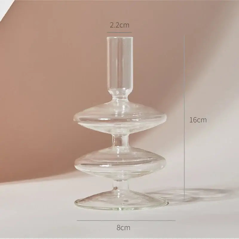 DecorBites™ Modern Transparent Glass Vases Set for Home