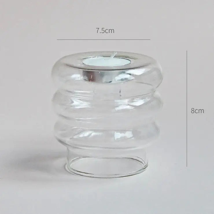 DecorBites™ Modern Transparent Glass Vases Set for Home