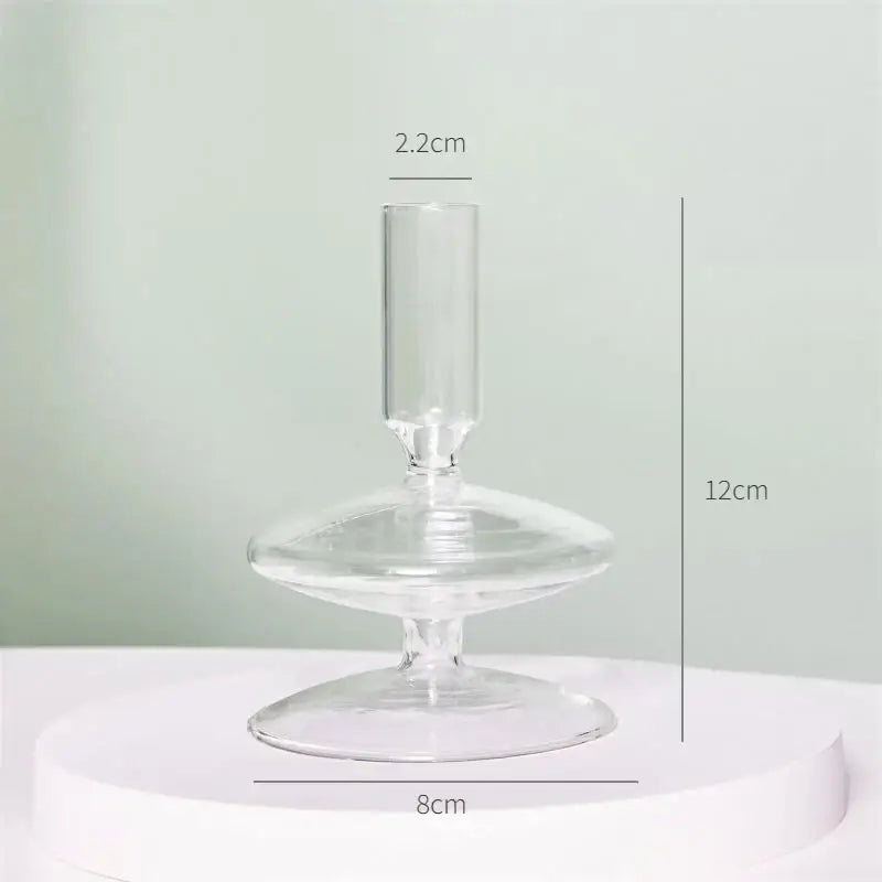 DecorBites™ Modern Transparent Glass Vases Set for Home