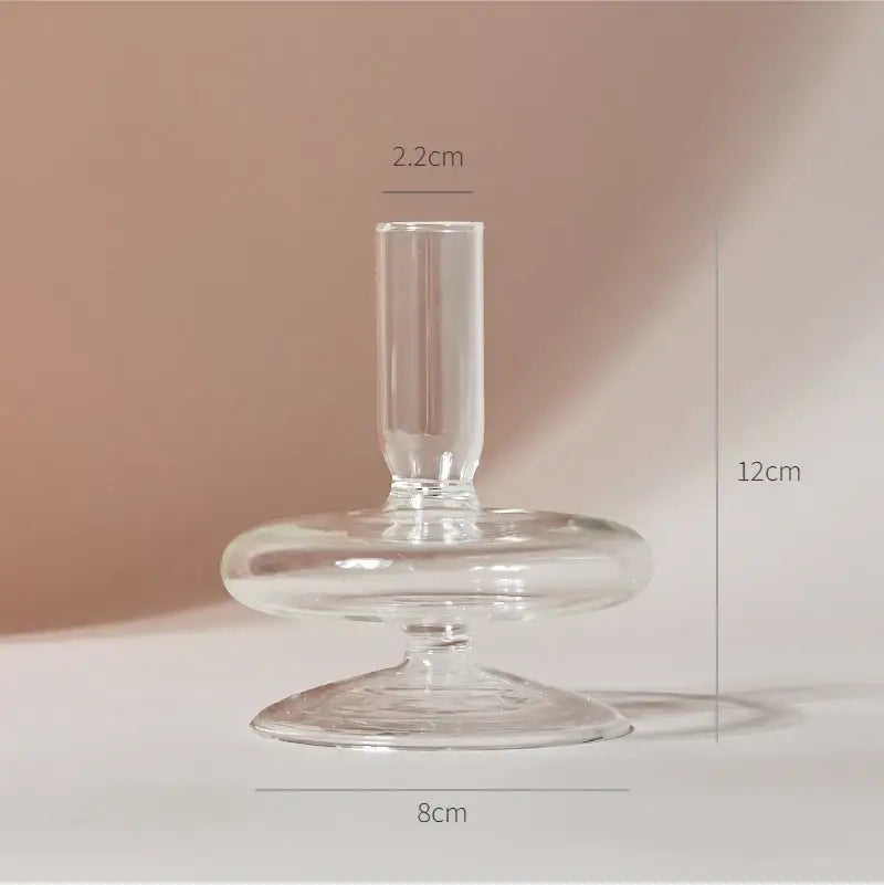 DecorBites™ Modern Transparent Glass Vases Set for Home