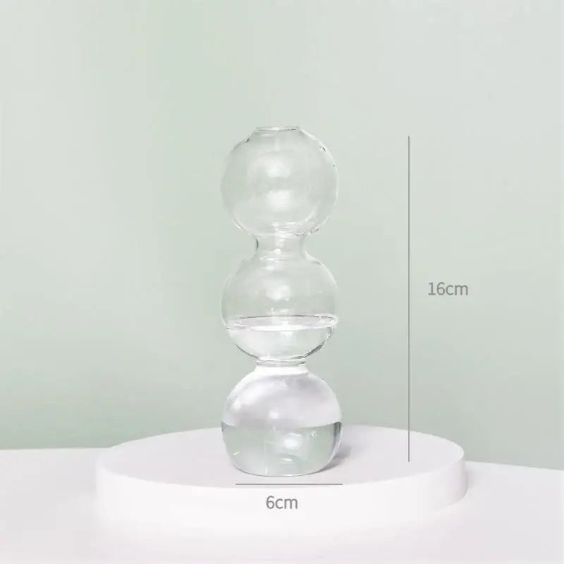 DecorBites™ Modern Transparent Glass Vases Set for Home