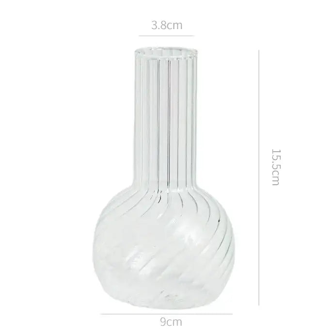 DecorBites™ Modern Transparent Glass Vases Set for Home