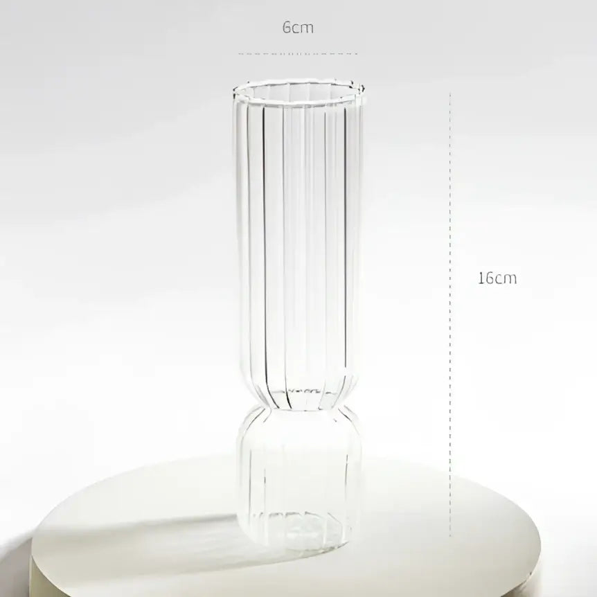 DecorBites™ Modern Transparent Glass Vases Set for Home