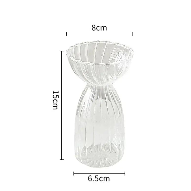 DecorBites™ Modern Transparent Glass Vases Set for Home