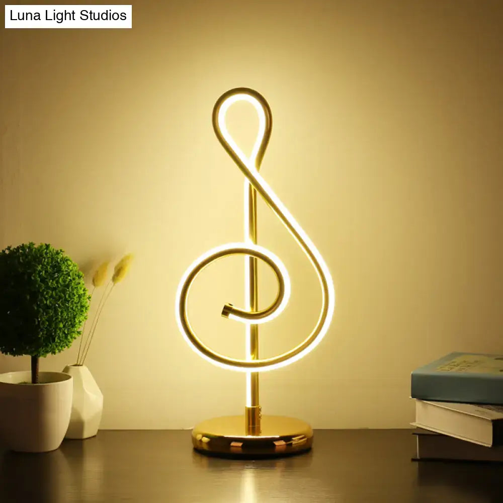 DecorBites™ Modern Twist LED Lamp: Aluminum Night Table Light for Living Room, with Power Switch