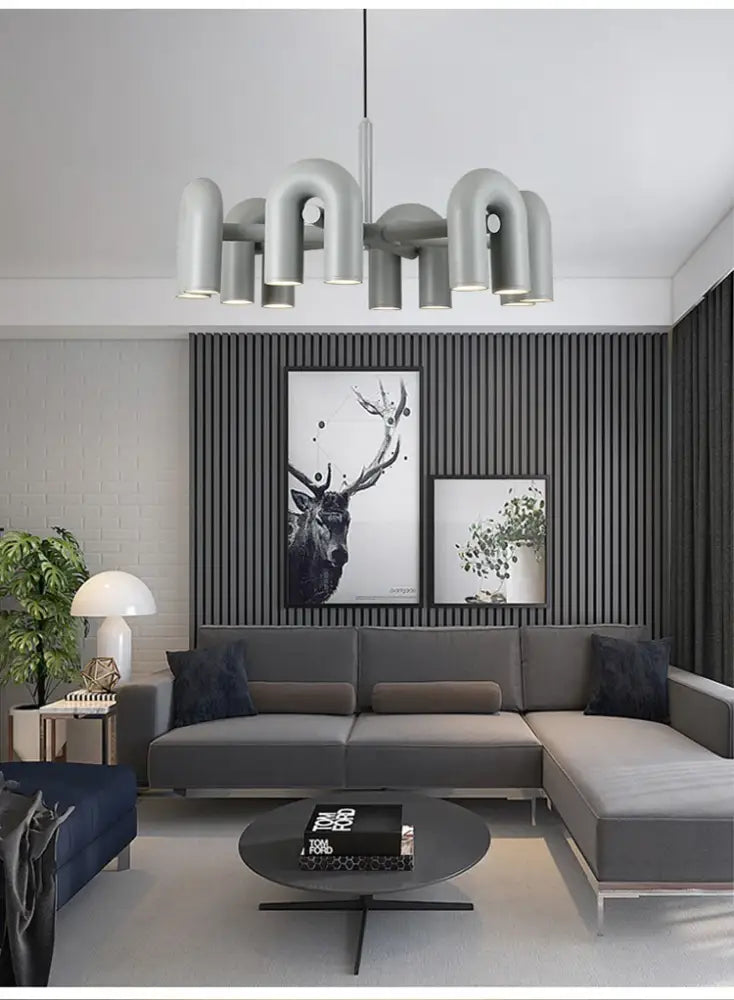 DecorBites™ Modern U-Shaped LED Ceiling Chandelier