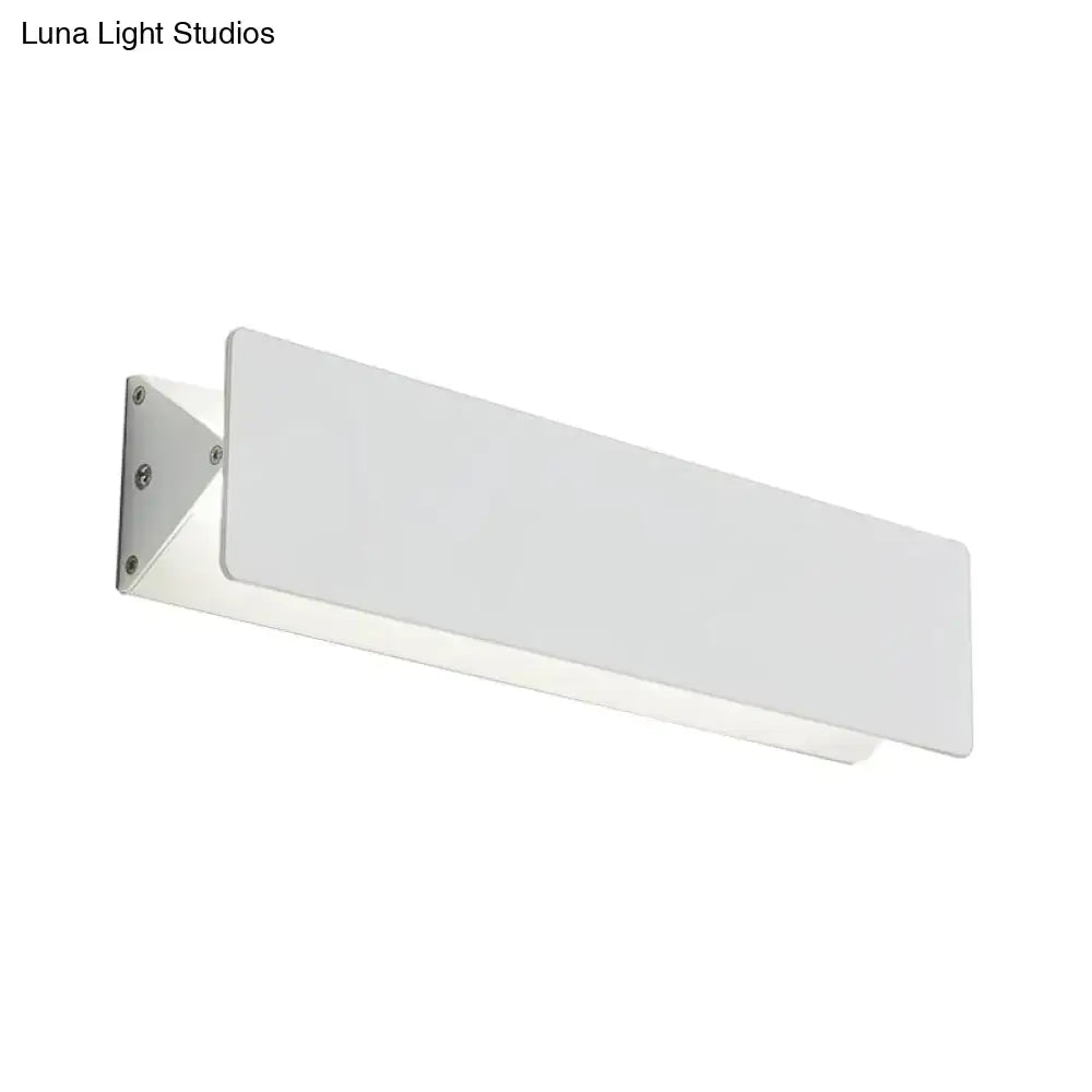 DecorBites™ Modernism Style Linear Wall Sconce - Aluminum LED Wall Lamp in White - 7"/14" Wide