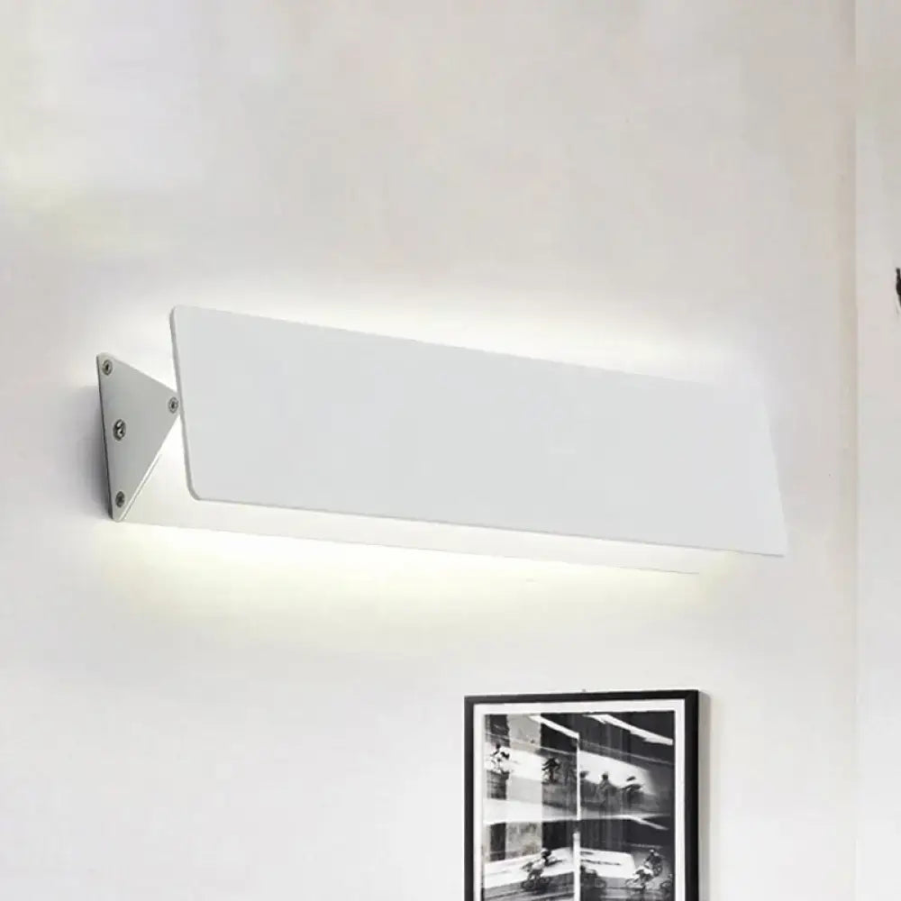 DecorBites™ Modernism Style Linear Wall Sconce - Aluminum LED Wall Lamp in White - 7"/14" Wide
