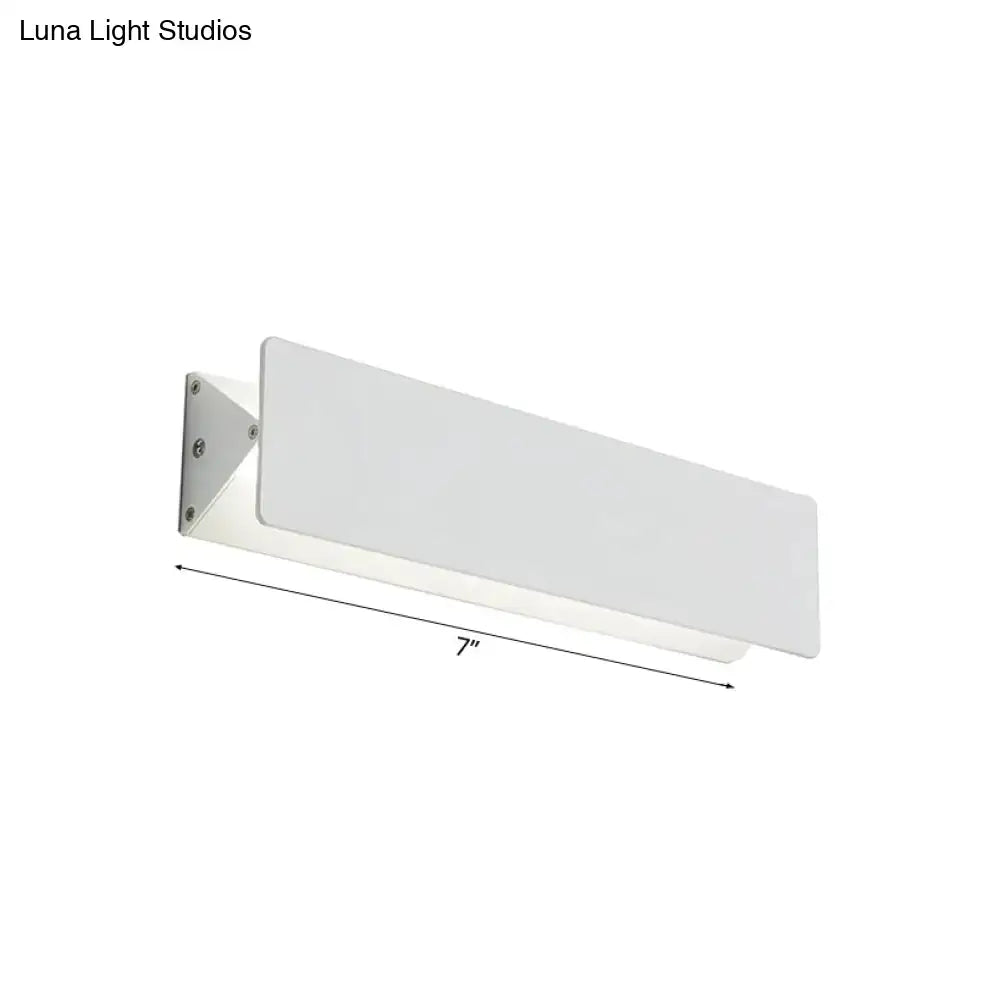 DecorBites™ Modernism Style Linear Wall Sconce - Aluminum LED Wall Lamp in White - 7"/14" Wide
