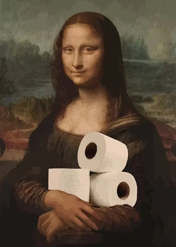 DecorBites™ Mona Lisa Bathroom Wall Art Decor