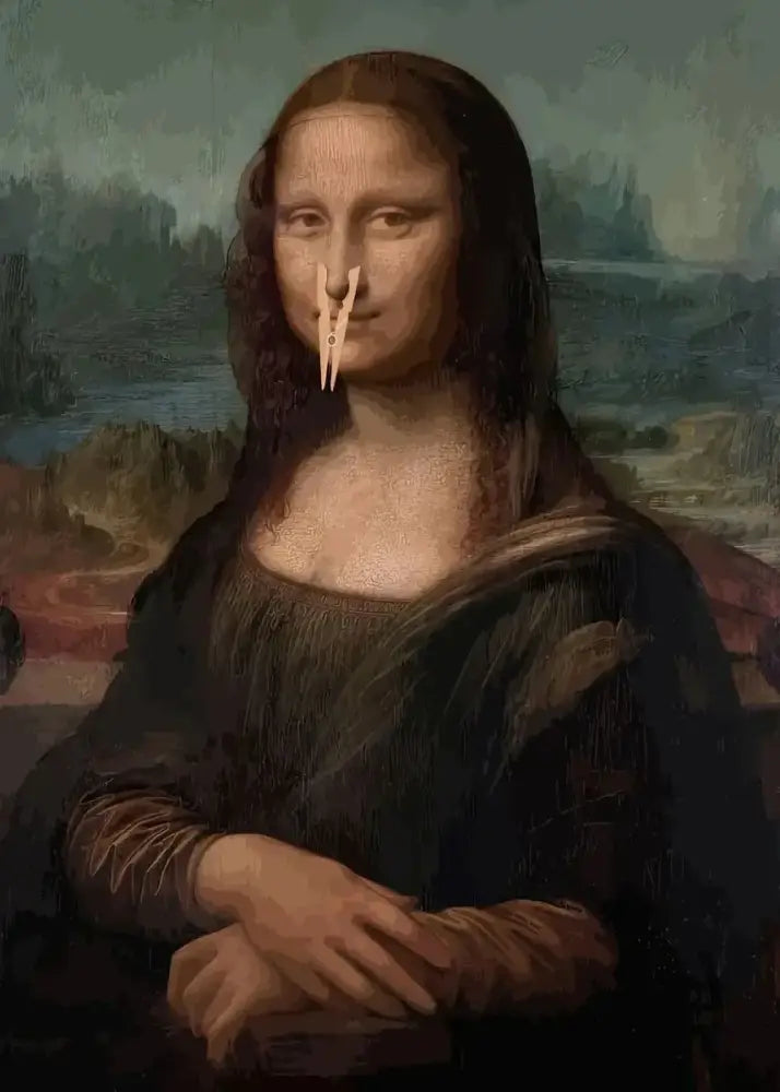DecorBites™ Mona Lisa Bathroom Wall Art Decor