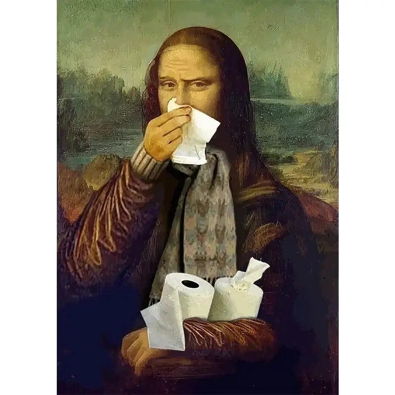 DecorBites™ Mona Lisa Bathroom Wall Art Decor