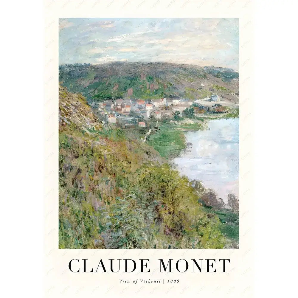 DecorBites™ Monet Wildflower Poster Print for Home Decor