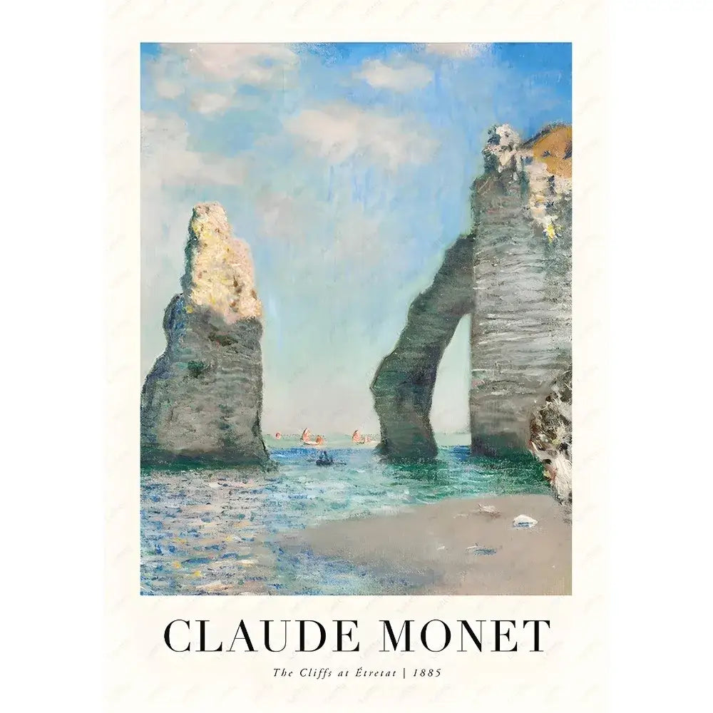 DecorBites™ Monet Wildflower Poster Print for Home Decor