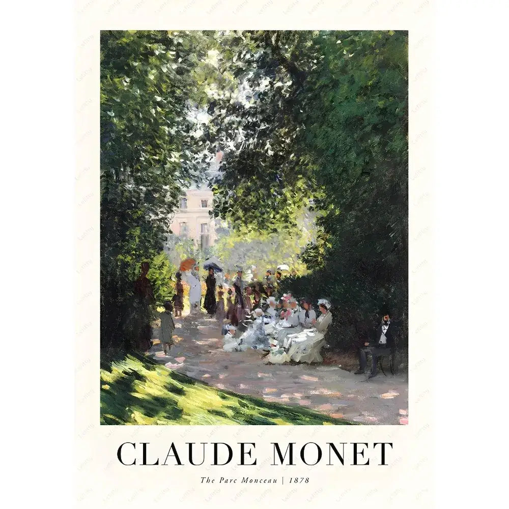 DecorBites™ Monet Wildflower Poster Print for Home Decor