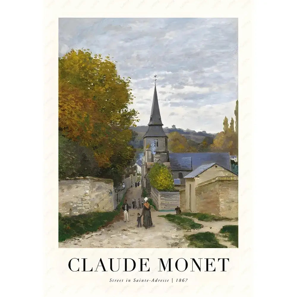 DecorBites™ Monet Wildflower Poster Print for Home Decor