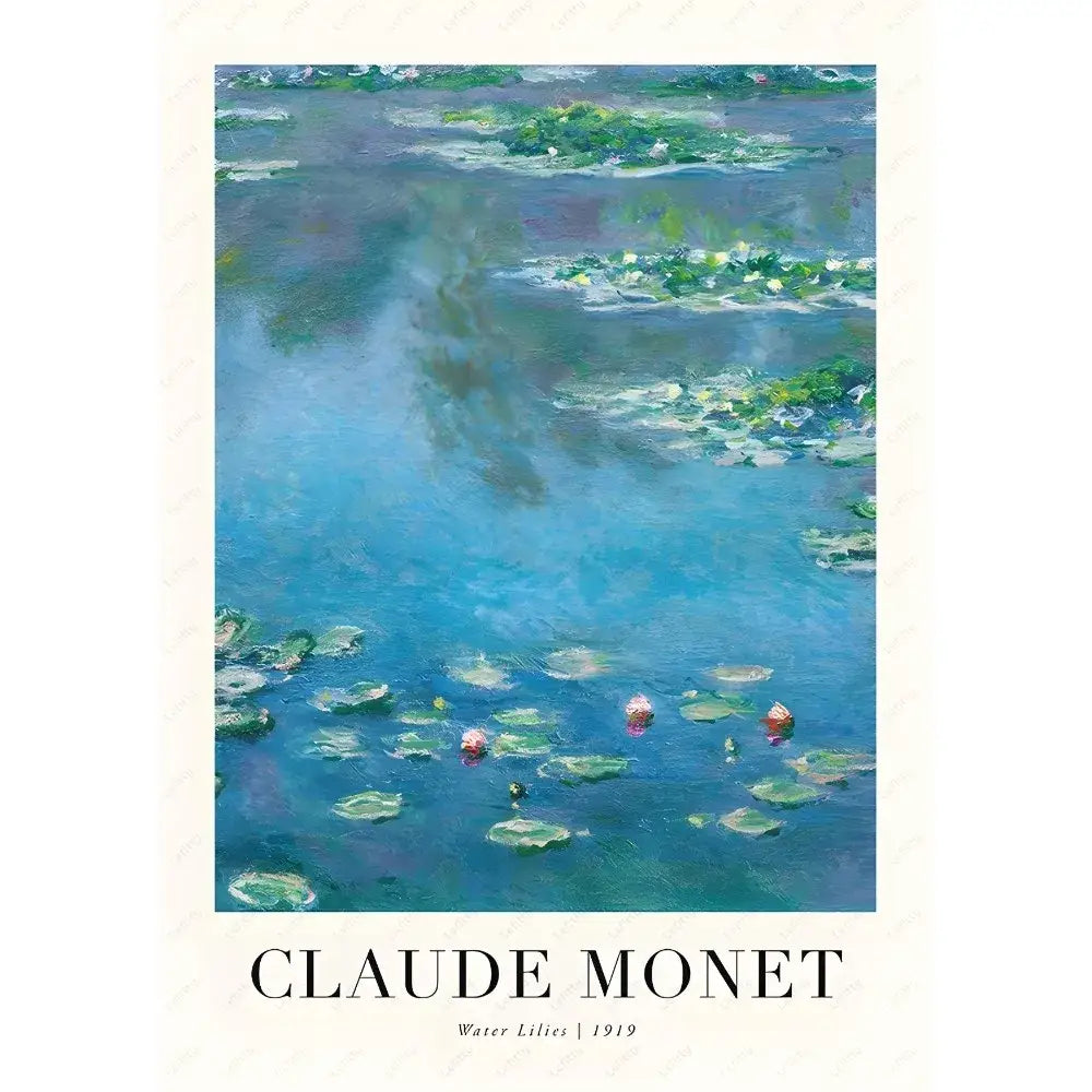 DecorBites™ Monet Wildflower Poster Print for Home Decor