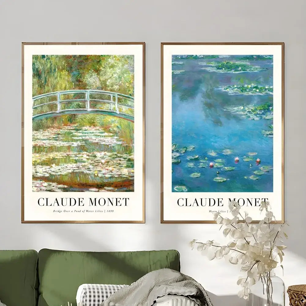 DecorBites™ Monet Wildflower Poster Print for Home Decor