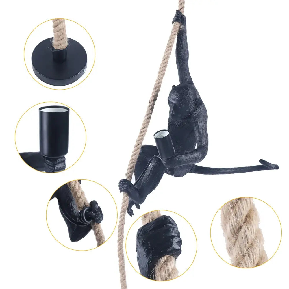 DecorBites™ Monkey Rope Chandelier Pendant Light
