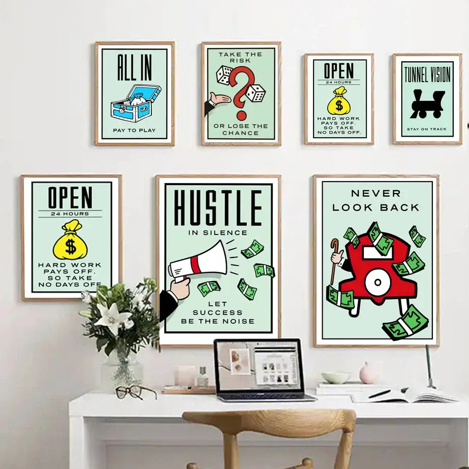 DecorBites™ Monopoly Millionaire Canvas Wall Art