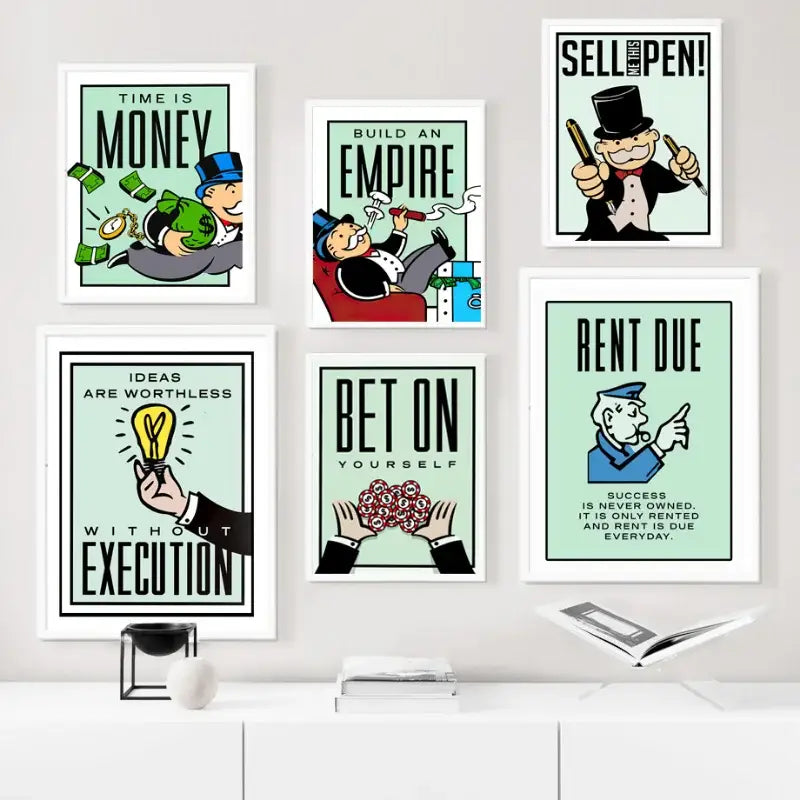 DecorBites™ Monopoly Millionaire Canvas Wall Art