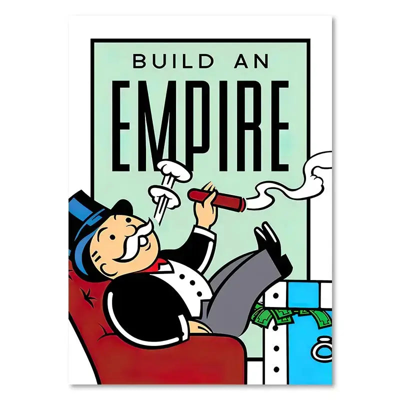 DecorBites™ Monopoly Millionaire Canvas Wall Art