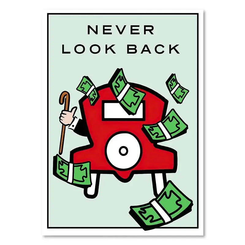 DecorBites™ Monopoly Millionaire Cartoon Canvas Art for Home Decor