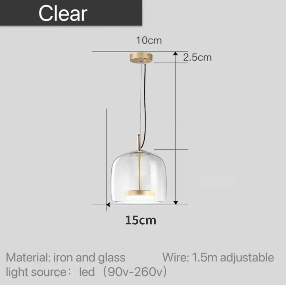DecorBites™ Moroccan Amber Modern Nordic Pendant Light