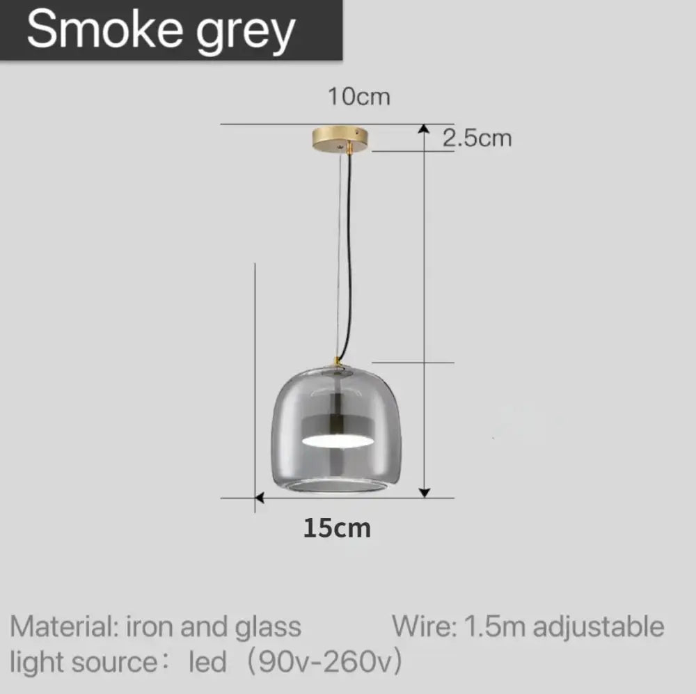 DecorBites™ Moroccan Amber Modern Nordic Pendant Light