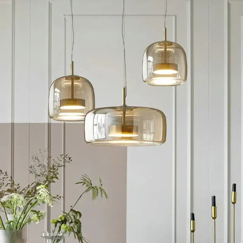 DecorBites™ Moroccan Amber Modern Nordic Pendant Light