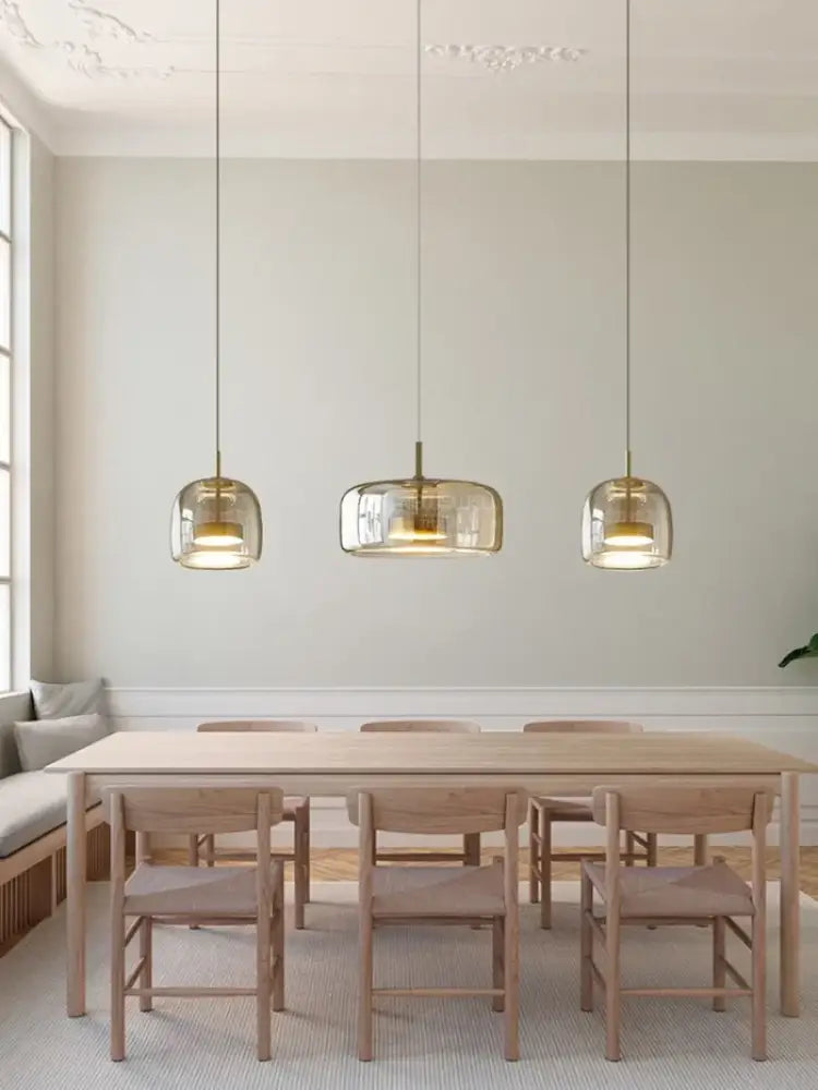DecorBites™ Moroccan Amber Modern Nordic Pendant Light