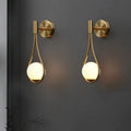 Decorbites™ moroccan gold modern nordic wall lamp with gold-toned metal frame and warm-glowing spherical glass shades