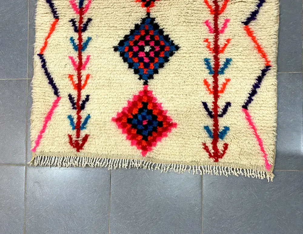DecorBites™ Moroccan Handmade Azilal rug 1.5m x 1m