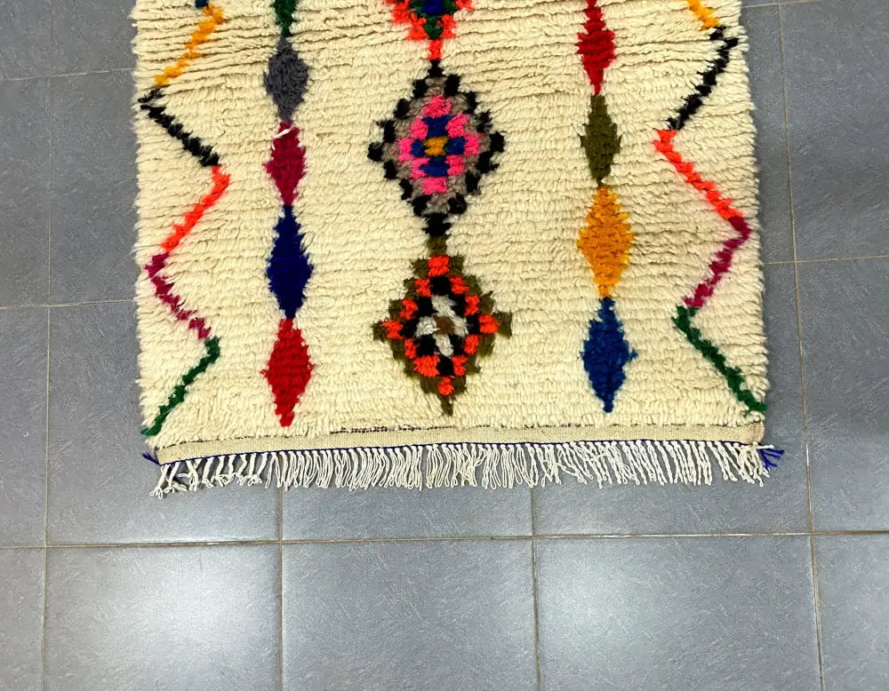 DecorBites™ Moroccan Handmade Azilal rug 1.5m x 1m